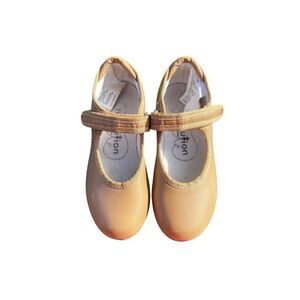 Revolution kids girls12.5C tan dance tap jazz recital shoes Maryjane